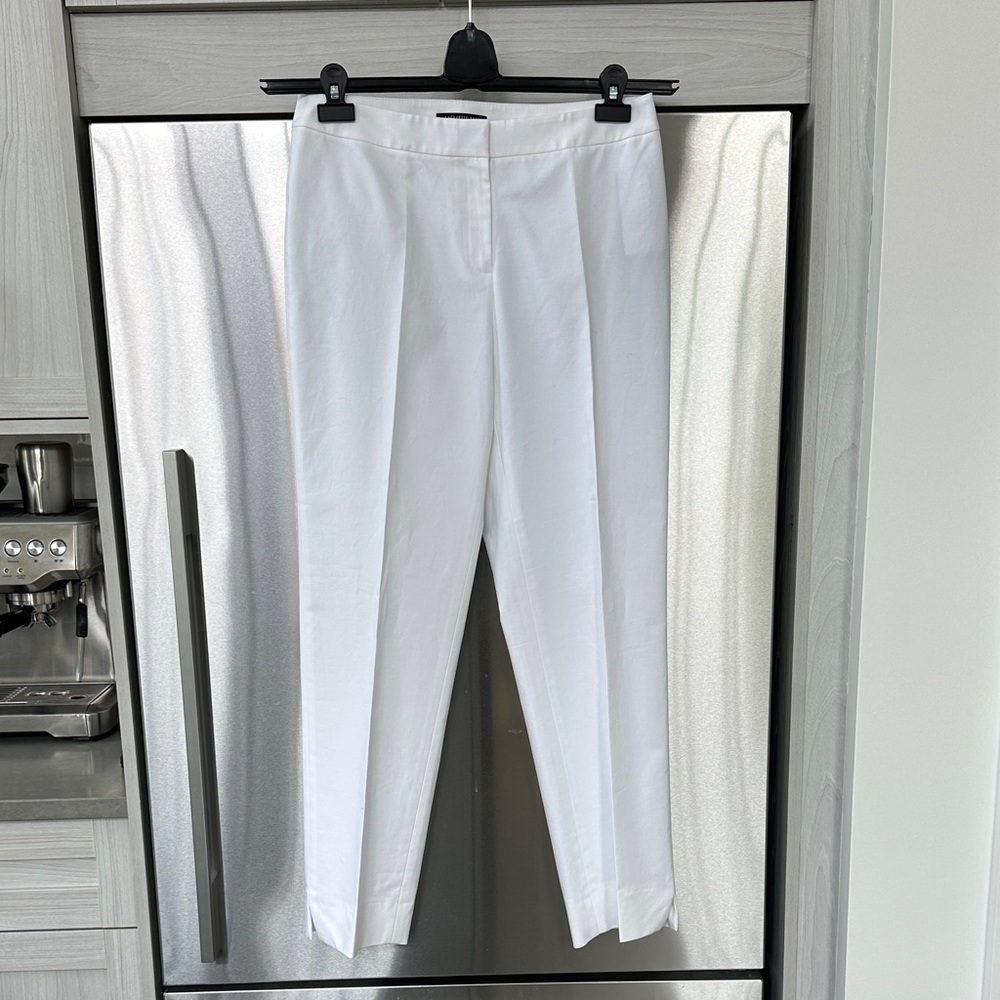 Lafayette 148 New York Crisp White Pants NWT Size 8
